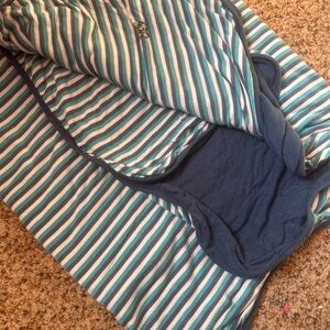 Striped Hooded toddler blanket